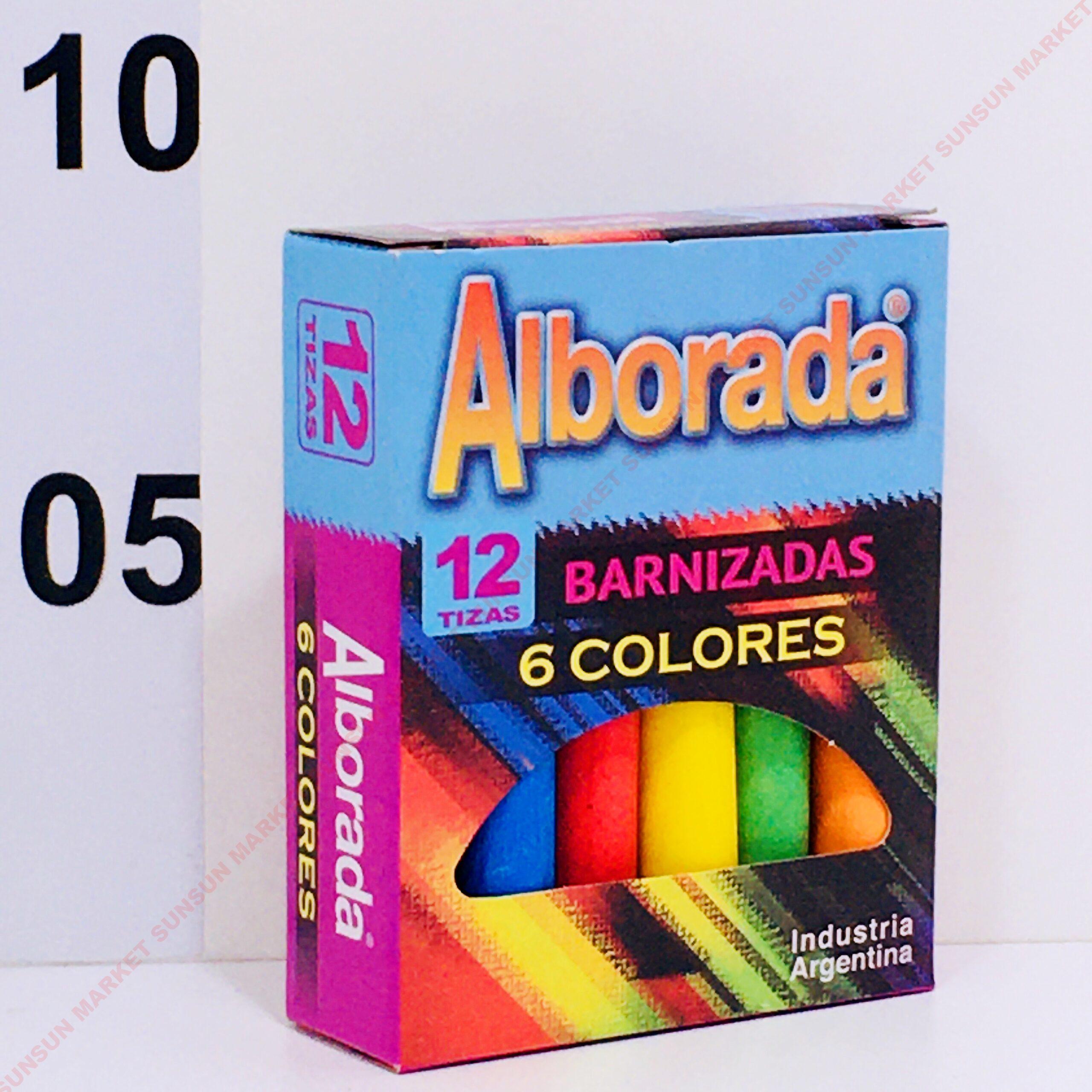 ESCRIBO 12 cajas de 12 Tizas Colores Surtidos - No Tóxicas - 10 mm. de  diámetro x 8 cm de largo. - total 144 piezas